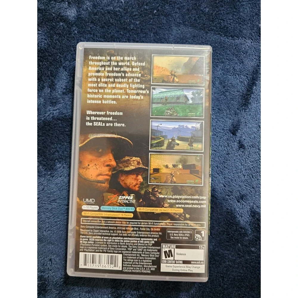 SOCOM US Navy SEALs Fireteam Bravo Sony PSP Game UMD Complete CIB 2005 tested
